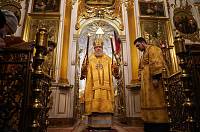 Архиерейское богослужение в Николо-Архангельском храме города Балашихи